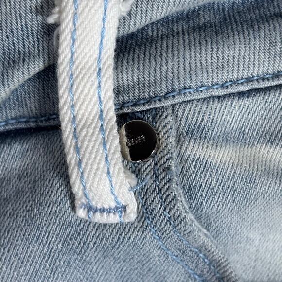 Pheelings Men’s 34 Light Wash Embroidered Denim Jeans Raw Hem - Picture 5 of 12